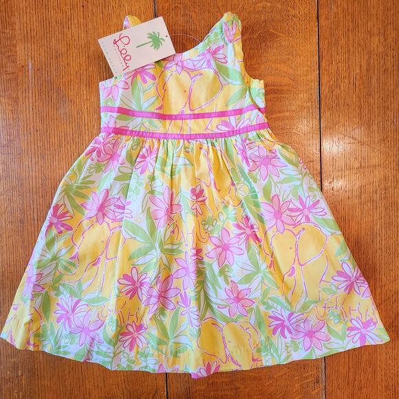 Lilly Pulitzer Other - Vintage 2000s Lilly Pulitzer 4T Elephant Bow Dress NWT